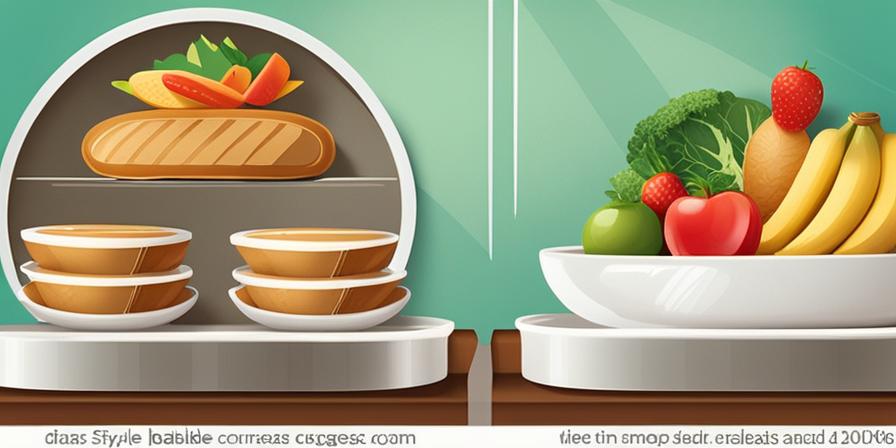 Balanza con alimentos saludables vs alimentos grasos