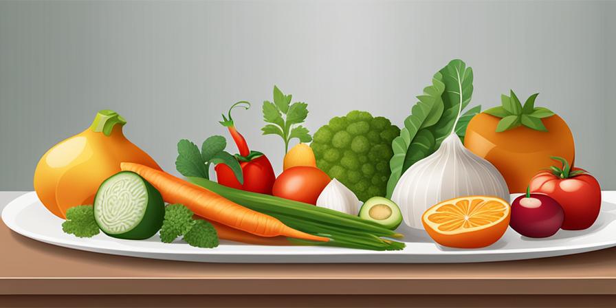 Variedad de alimentos vegetales con grasas saludables