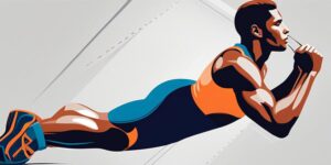 Atleta haciendo zancada lateral con flexión de cadera