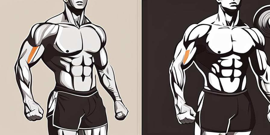Atleta estirando músculos antes y después del ejercicio