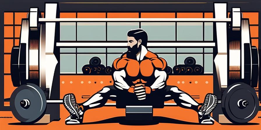 Hombre levantando pesas en máquina de prensa horizontal en el gimnasio