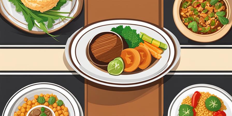 Plato saludable: pollo, arroz y verduras
